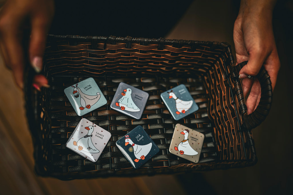 Holiday Goose Set Magnets