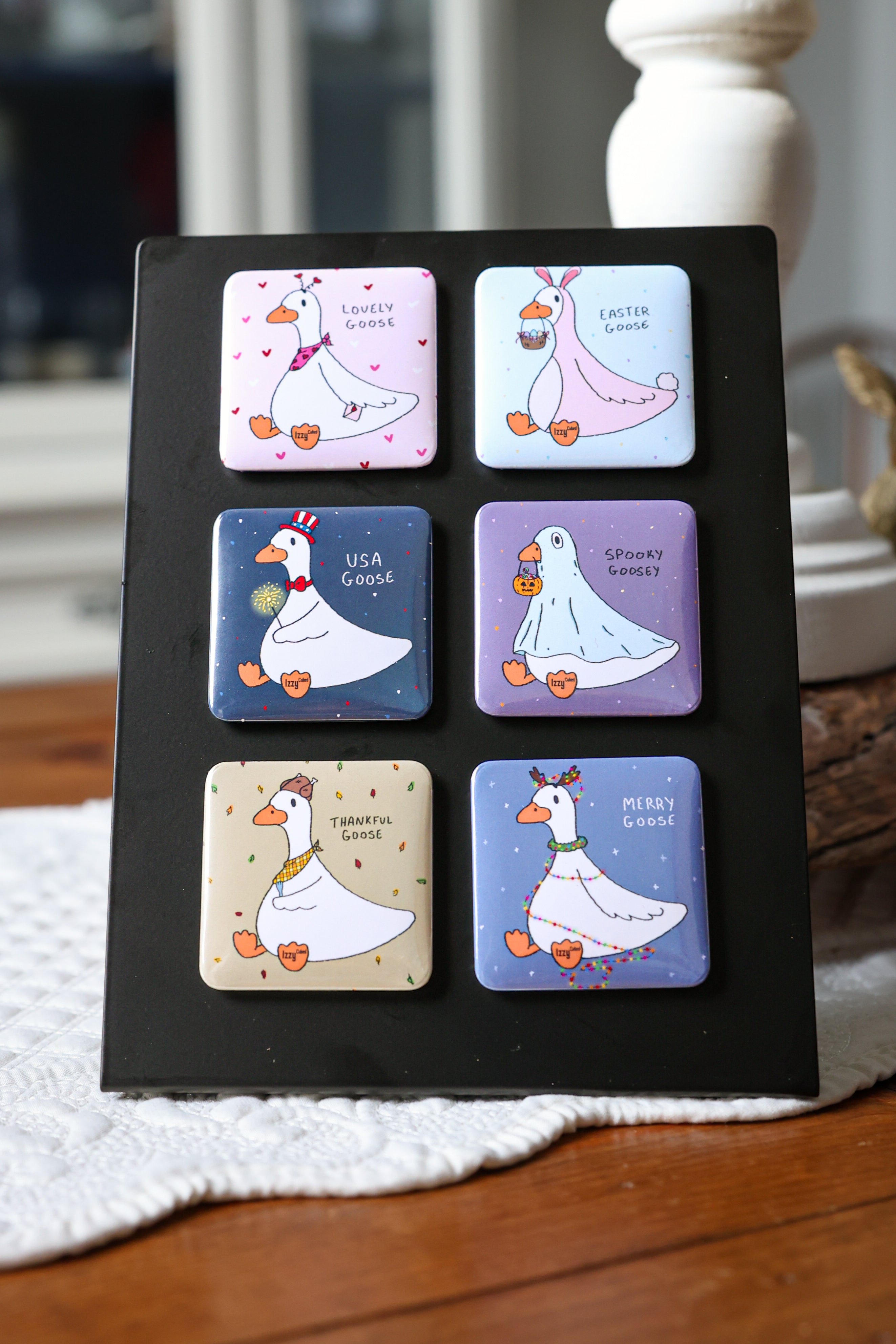 Holiday Goose Set Magnets