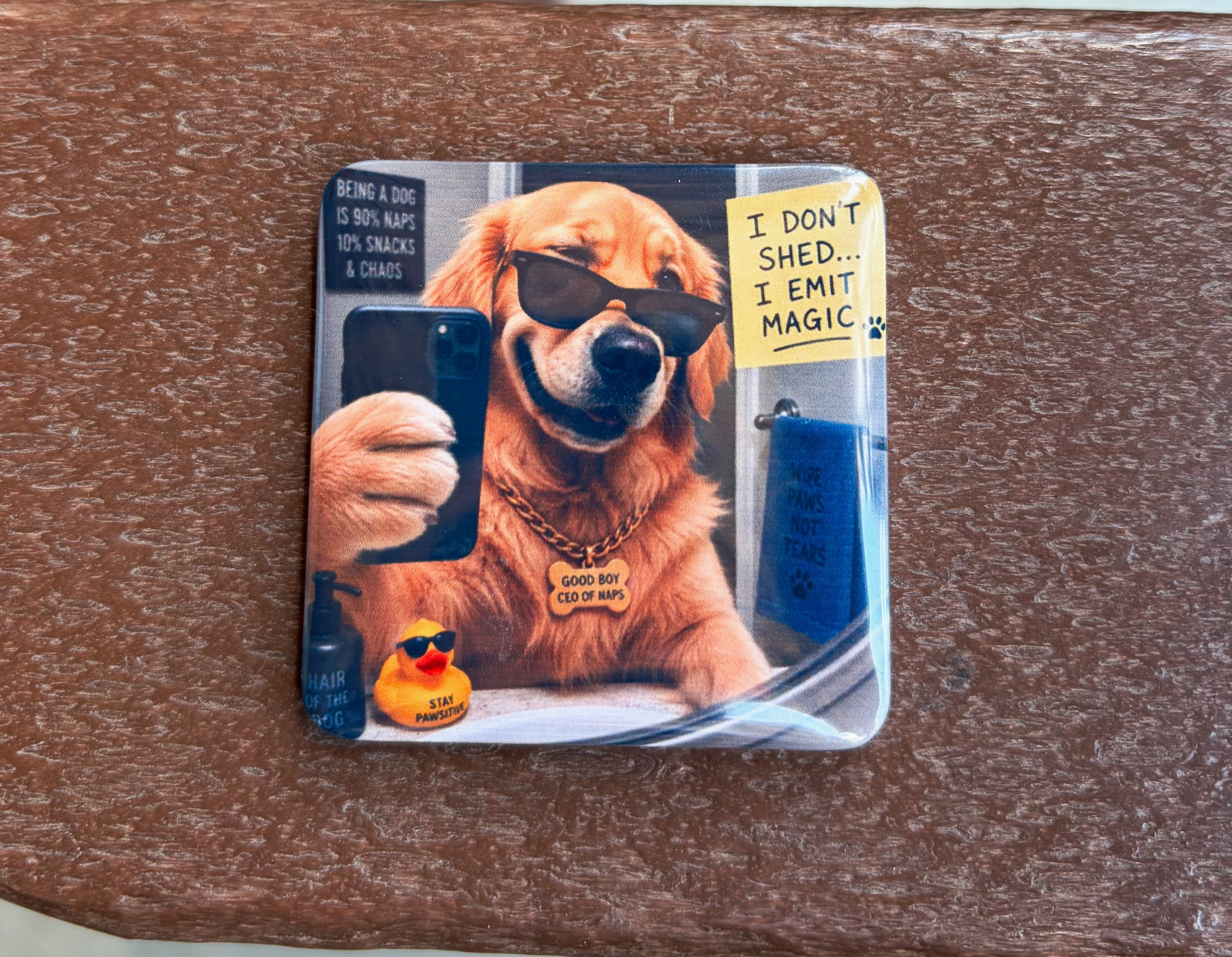 Funny Selfie Dog Magnet