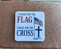 Stand for Flag, Kneel for Cross Magnet