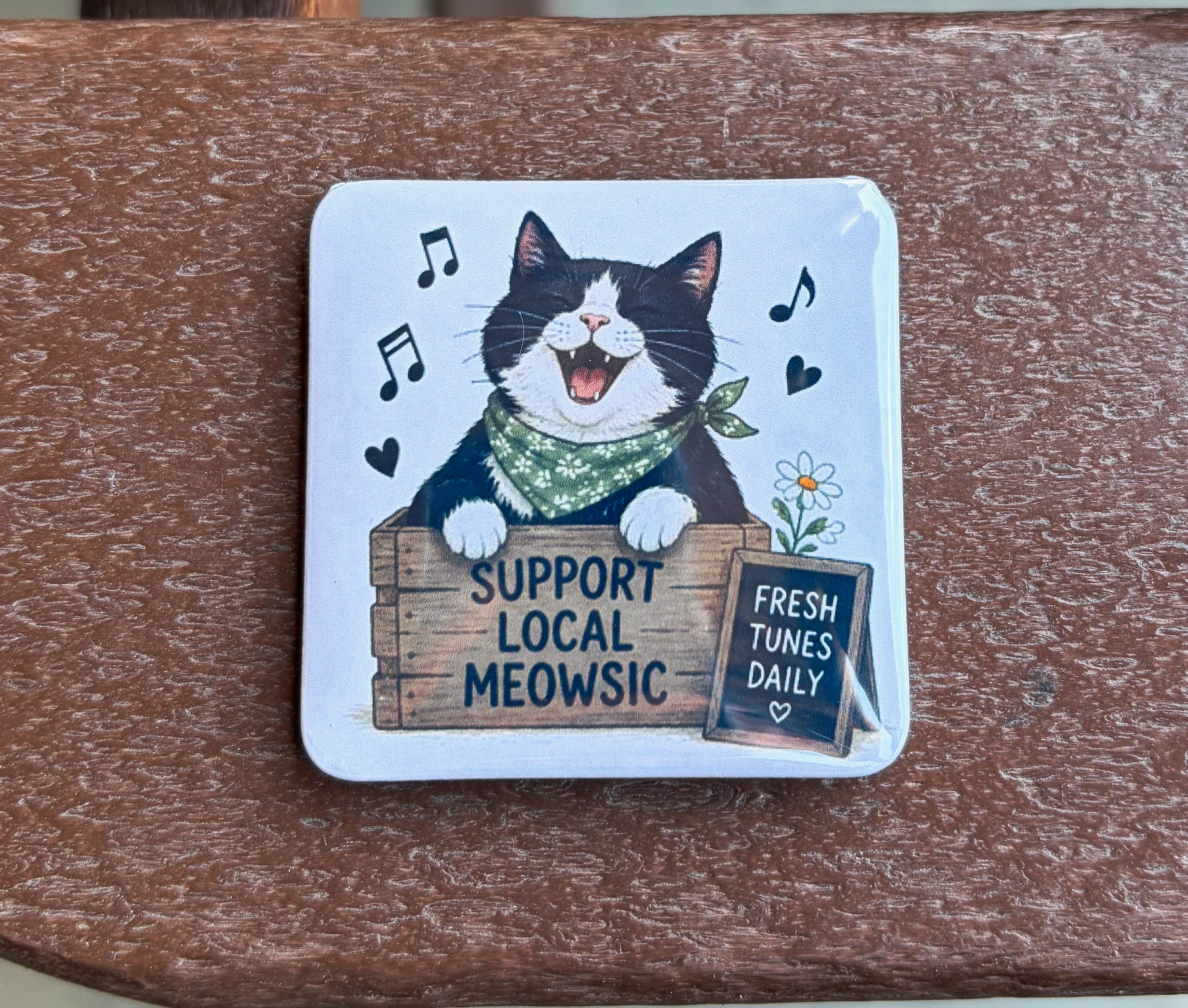Support Local Meowsic Magnet