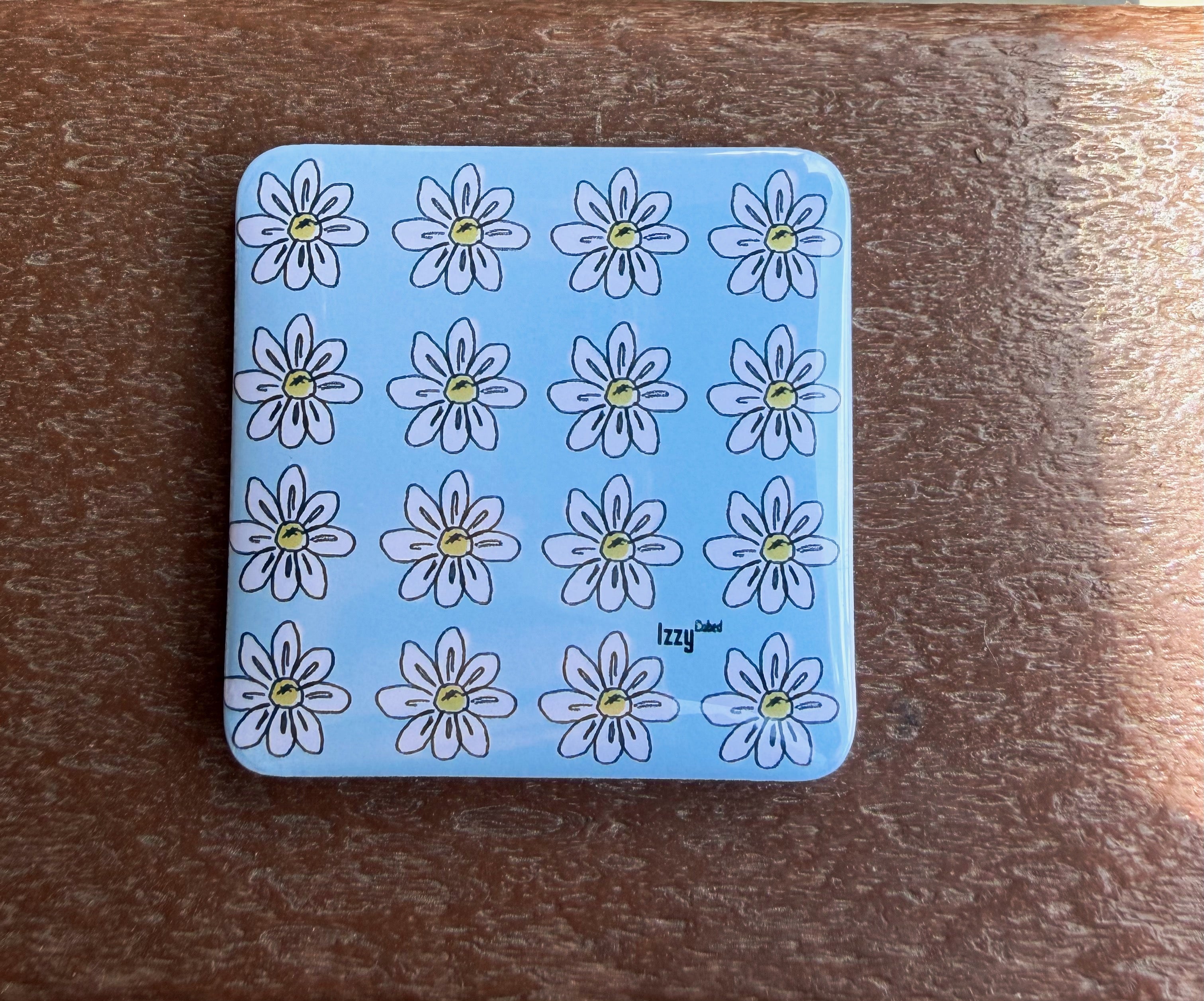 White Flower Magnet