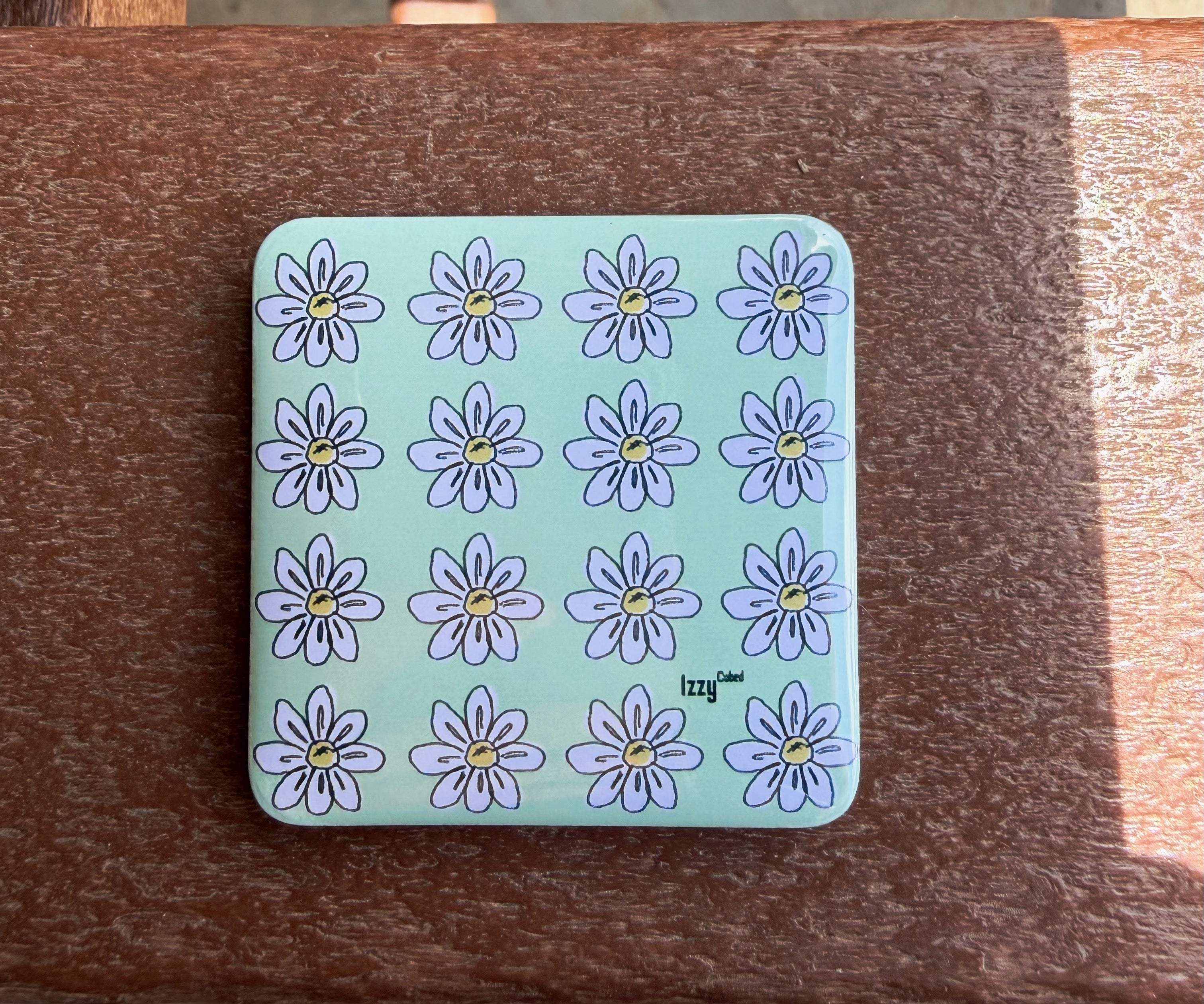 White Flower Magnet