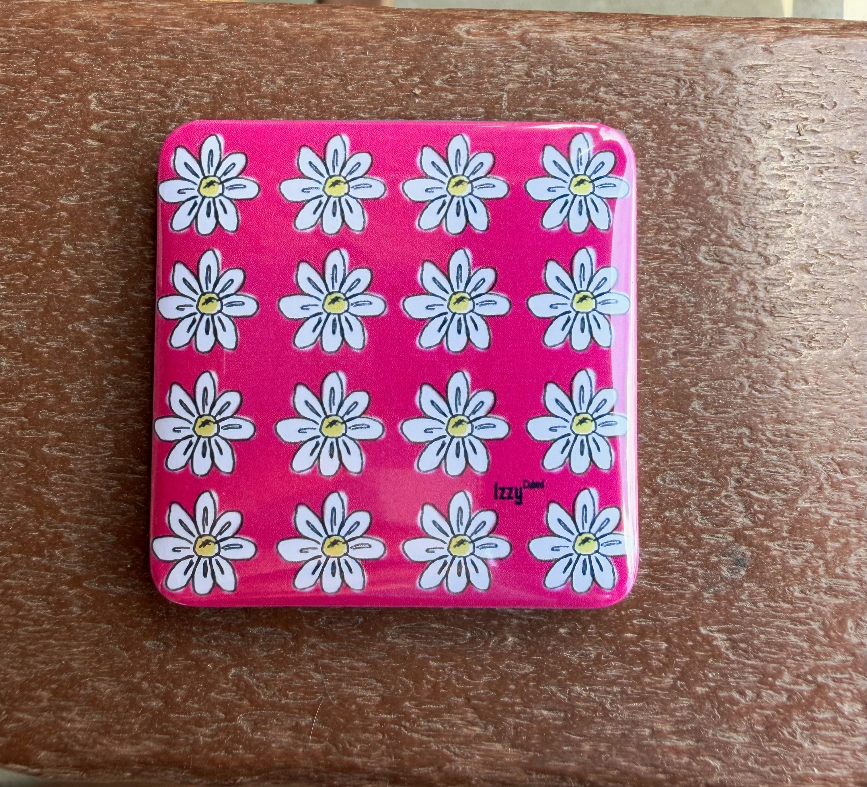 White Flower Magnet
